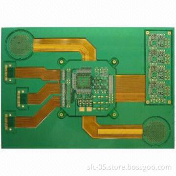 Rigid 8-flex PCBs, 2-layer FR-4 Tg180 and 1.6mm Board Thickness
